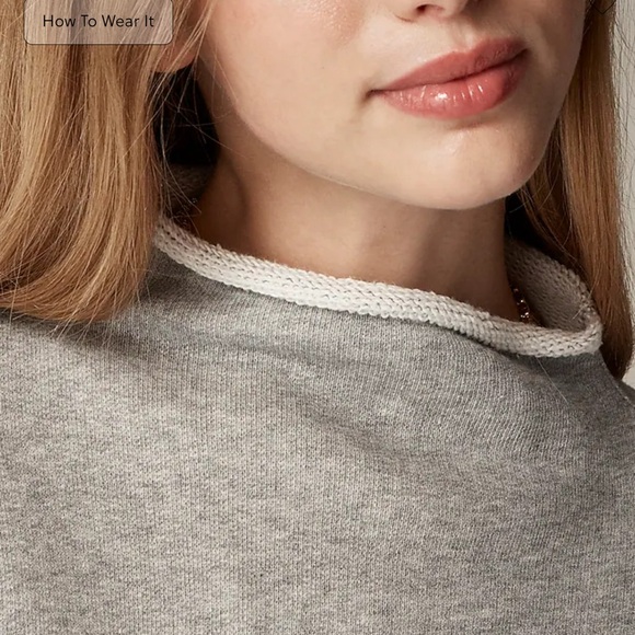 💎EUC💎 J. Crew Heritage terry Rollneck™ sweatshirt - Picture 3 of 8